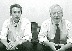 第2営業開発部部長　遠藤貴博さん(右)専務取締役　松浦正明さん(左)